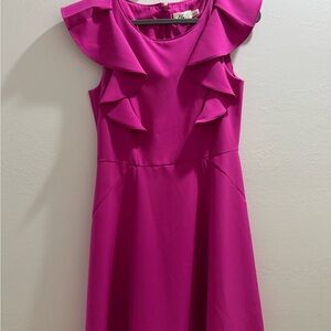 Eliza J - Pink Ruffle Sleeveless Dress